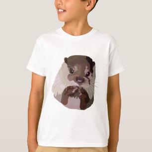 A is for Asian Small Clawed Otter T-Shirt