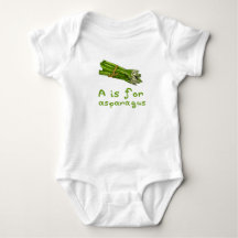 A is for ASPARAGUS Green Veggie Alphabet A