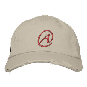 A is for Atheist Embroidered Hat