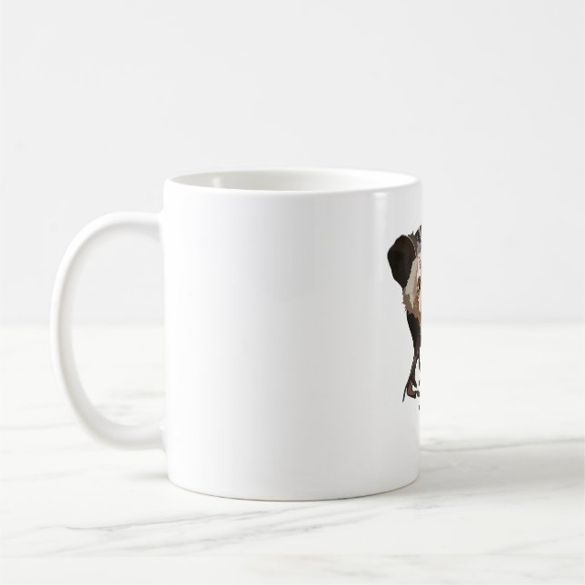 A is for Aye Aye Lemur Coffee Mug (Left)