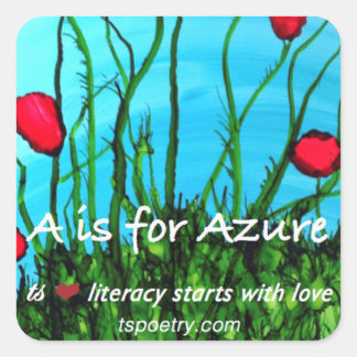 A Is for Azure Stickers