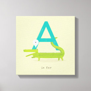 A is for... canvas print