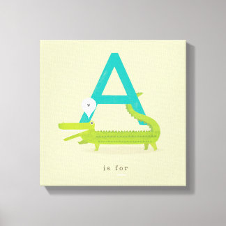 A is for... canvas print