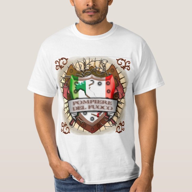 A Italy Firefighter  t-shirt (Front)