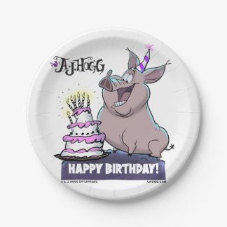 A. J. HOGG "HAPPY BIRTHDAY!" PARTY PLATE