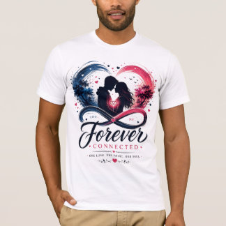 À jamais connectés – T-shirts pour couple en amour