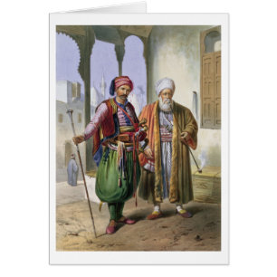 A Janissary and a Merchant in Cairo, illustration