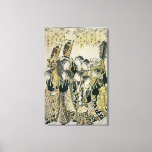 A Japanese Orchestra, Tosa School Canvas Print