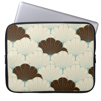 a Japanese style seamless tile with exotic foliage Laptop Sleeve