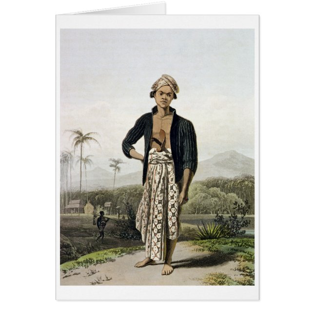 A Javan of the Lower Class, plate 2 from Vol. I of (Front)