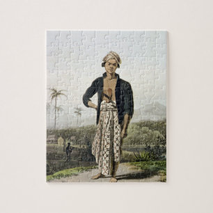 A Javan of the Lower Class, plate 2 from Vol. I of Jigsaw Puzzle