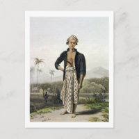 A Javan of the Lower Class, plate 2 from Vol. I of