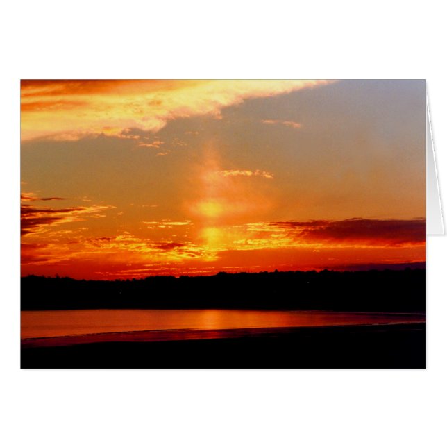 A Jersey sunset card (Front Horizontal)