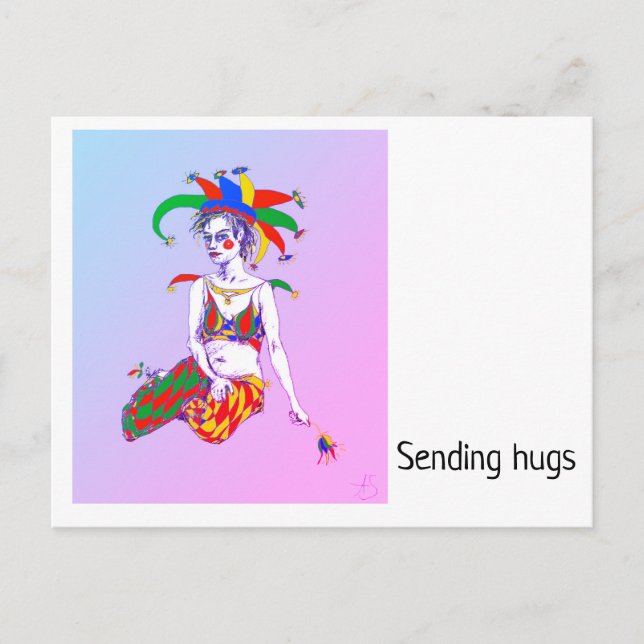 A Jester Poster Holiday Postcard (Front)
