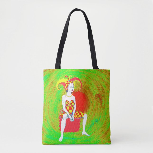 A jester queen tote bag (Front)