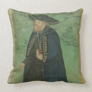 A Jesuit priest, inscribed in Persian: 'Jahangir S Throw Pillow
