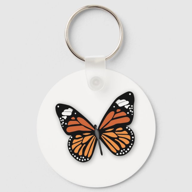 A Jewelled Monarch Butterfly Keychain (Front)