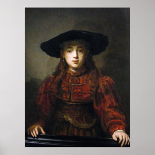 A Jewish Bride - Rembrandt - 1641 Poster