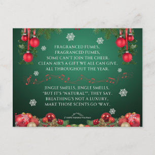 A Jingle Bells Holiday Parody - Jingle Smells Postcard