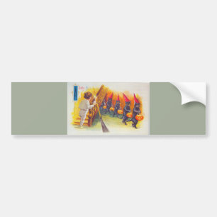 A Jolly Halloween (Black Cats) Bumper Sticker