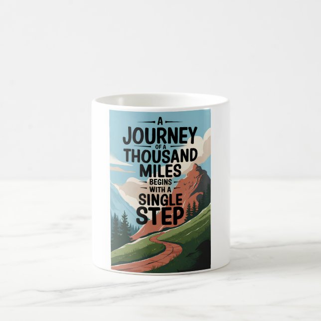 A journey of a thousand miles begins with a single coffee mug (Center)