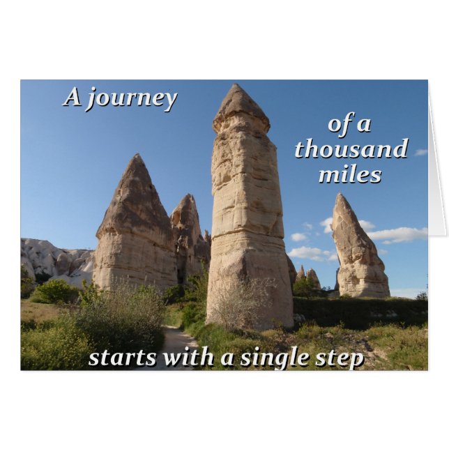 A journey starts with a single step. (Front Horizontal)