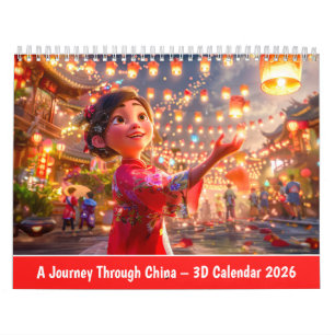 A Journey Through China – 3D Calendar 2026