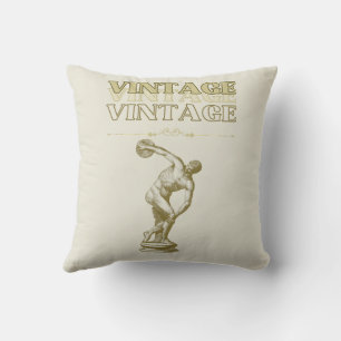 A Journey through Vintage Aesthetic Throw Pillow