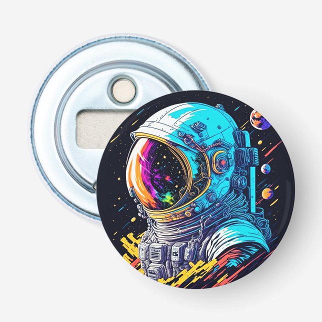 A Journey to the Stars: Cosmic Odyssey Bottle Opener (Front)