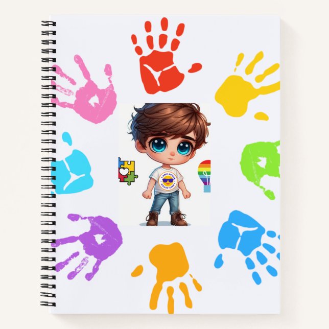 A Joyful Celebration of Autism Awareness" Notebook (Front)