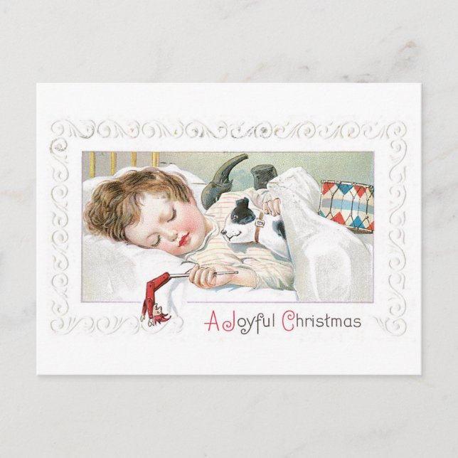 A Joyful Christmas Holiday Postcard (Front)