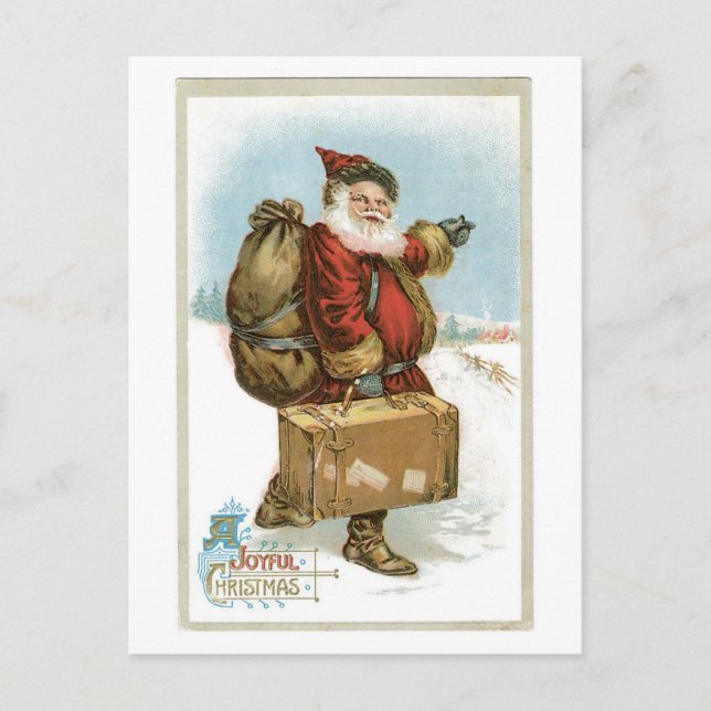 A Joyful Christmas Holiday Postcard (Front)