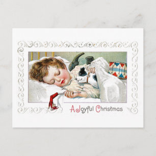 A Joyful Christmas Holiday Postcard