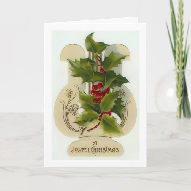 A joyful Christmas -victorian christmas card (Front)