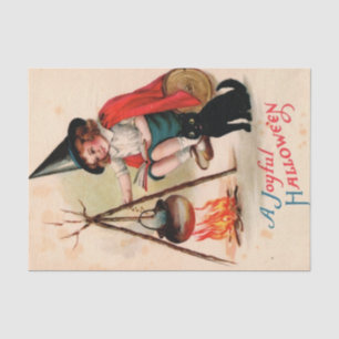 A Joyful Halloween by Ellen Clapsaddle Tissue Paper