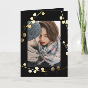 A Joyful Noel Faux Gold Photo Card