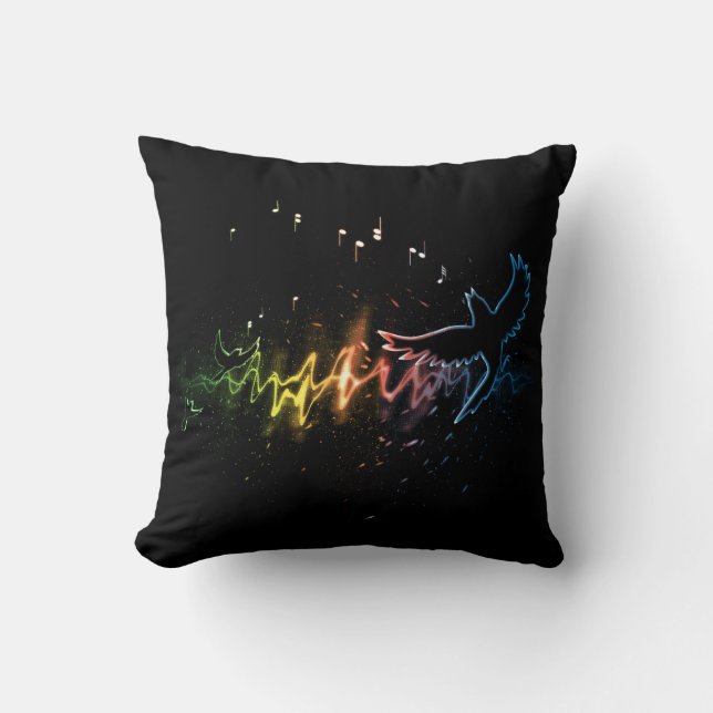 A Joyful Noise Throw Pillow (Front)
