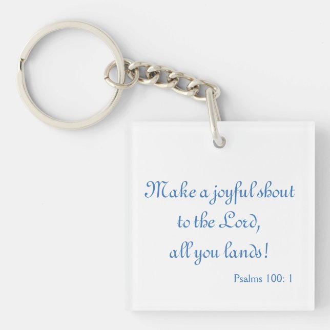 A Joyful Shout Keychain (Front)