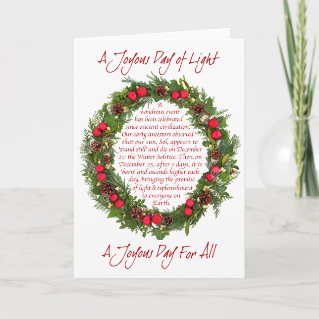 A JOYOUS DAY - CARD (Front)