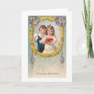 A Joyous Victorian Birthday Card