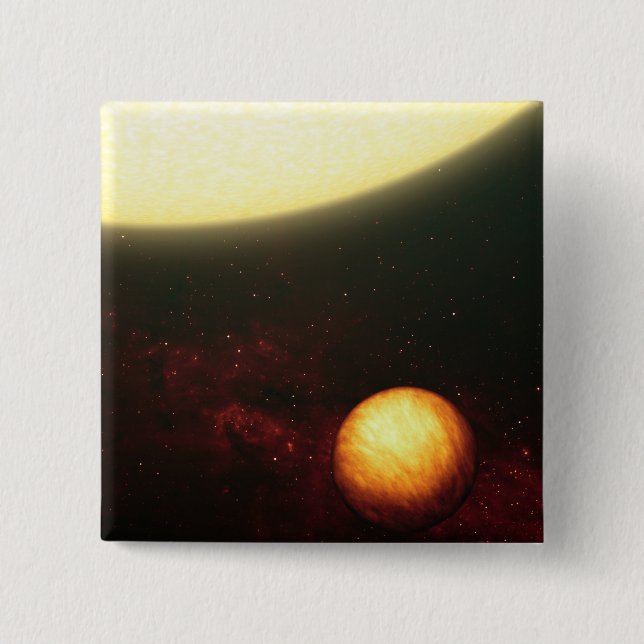 A Jupiter-like planet 2 Inch Square Button (Front)