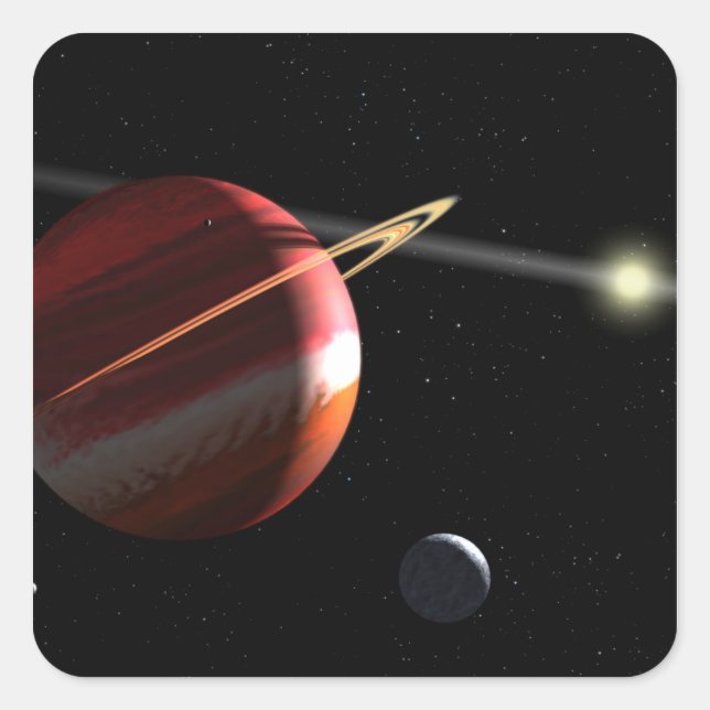 A Jupiter-mass planet orbiting the nearby star Square Sticker (Front)