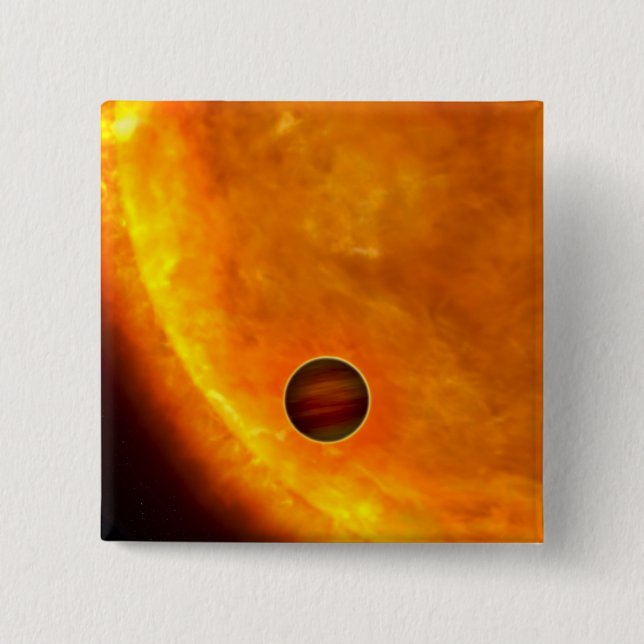 A Jupiter-sized planet 2 Inch Square Button (Front)