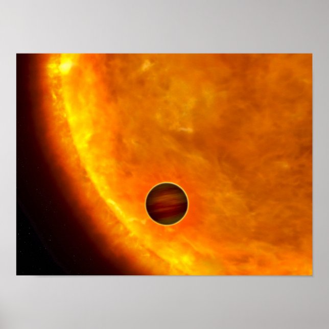 A Jupiter-sized planet Poster (Front)