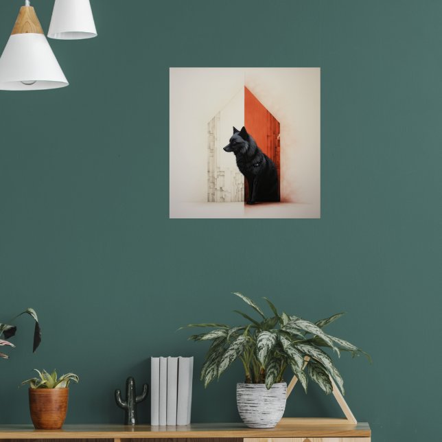 A juxtaposed scenes of nature poster (Living Room 1)