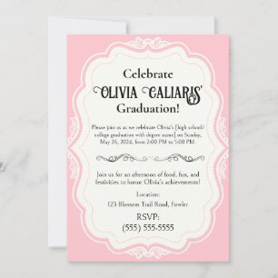 A Kaleidoscope of Celebration: Pink Invitation