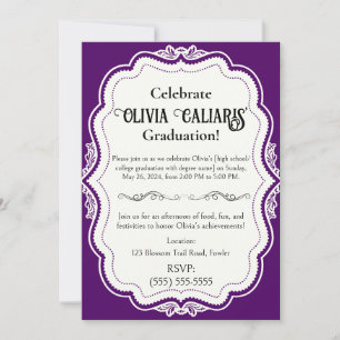 A Kaleidoscope of Celebration: Ripe Plum Invitation