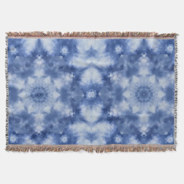 A Kaleidoscope of Clouds and Sky Throw Blanket (Front)