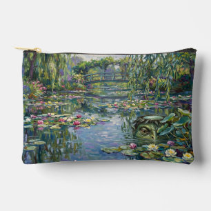 A kappa has been added to Claude Monet's "Water Li Accessory Pouch