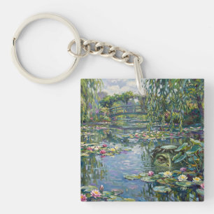 A kappa has been added to Claude Monet's "Water Li Keychain